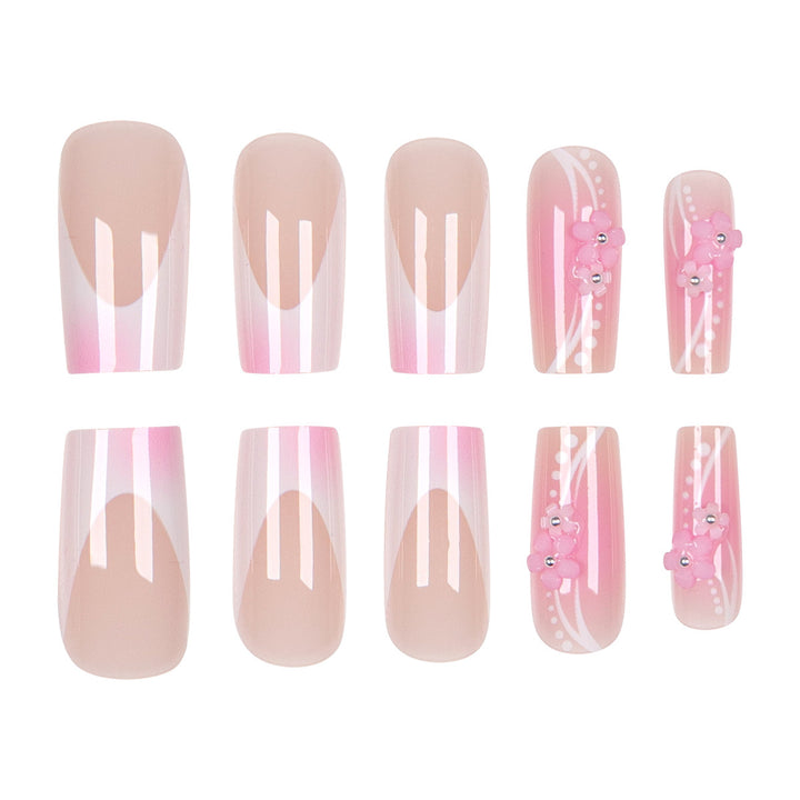 Elegant Decorative Floral Press-On Nail Set Kalsten