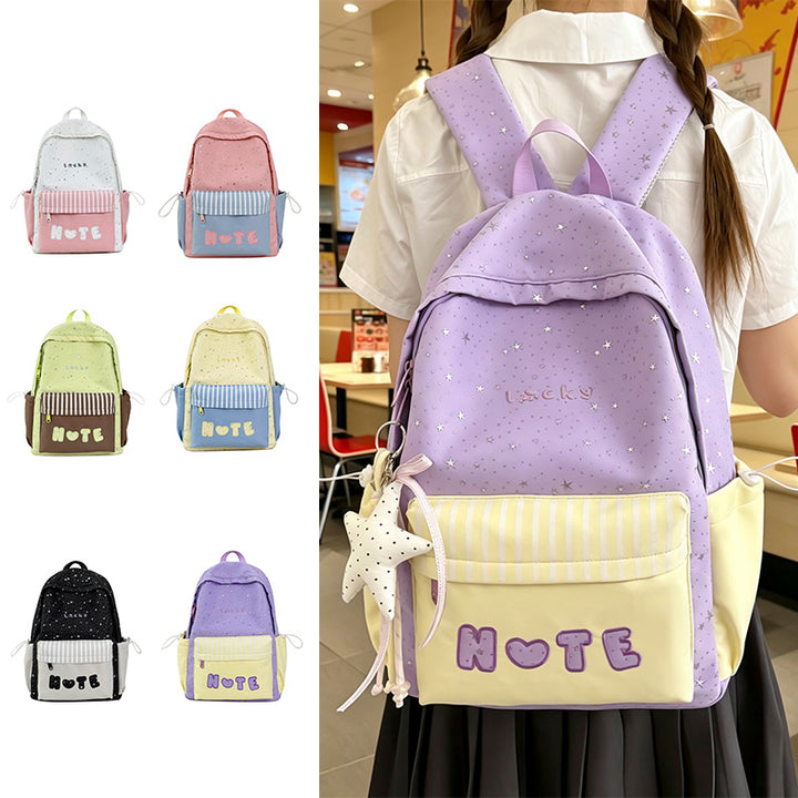 Star Print School Backpack Kalsten