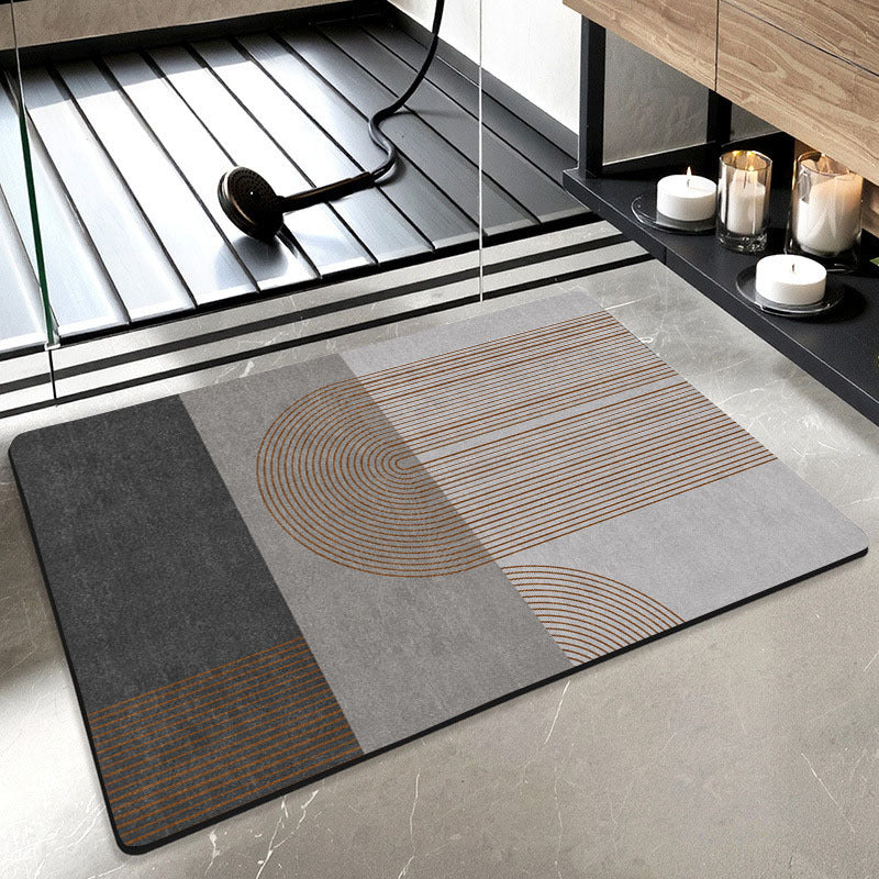 Geometric Patterned Bath Mat Kalsten