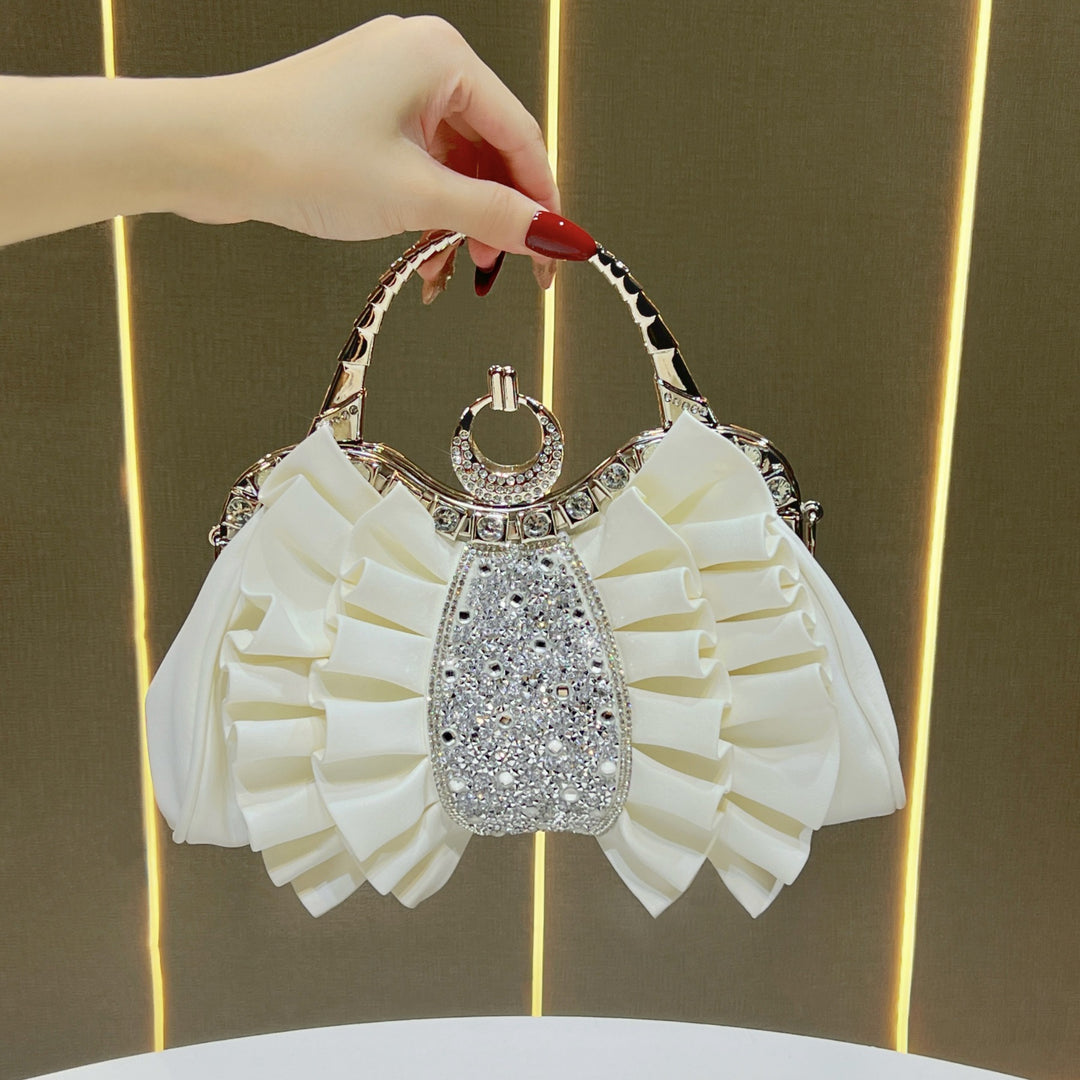Ruffled Evening Handbag