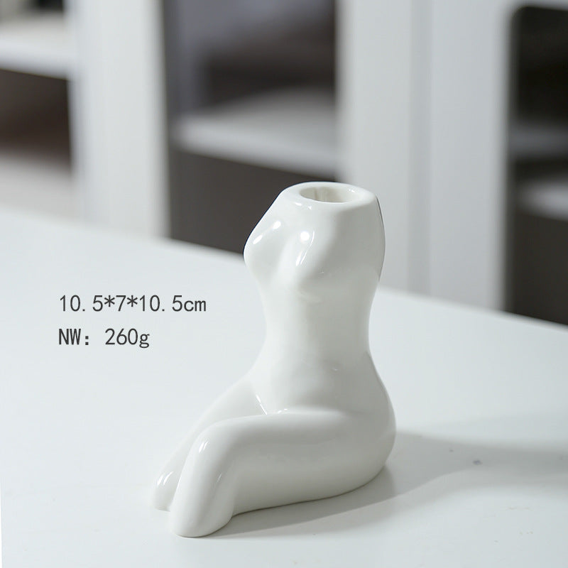 Elegant Ceramic Candle Holder Kalsten