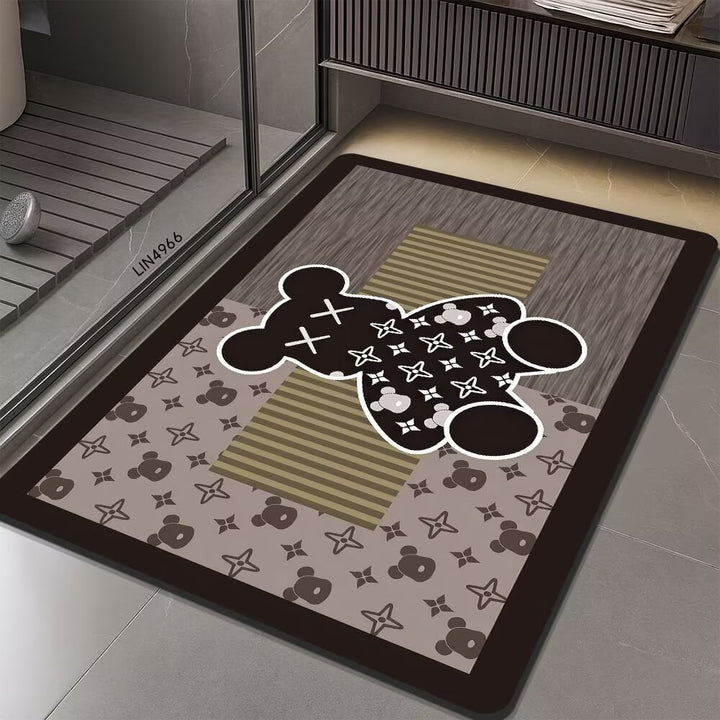 Geometric Hexagonal Pattern Bath Mat Kalsten