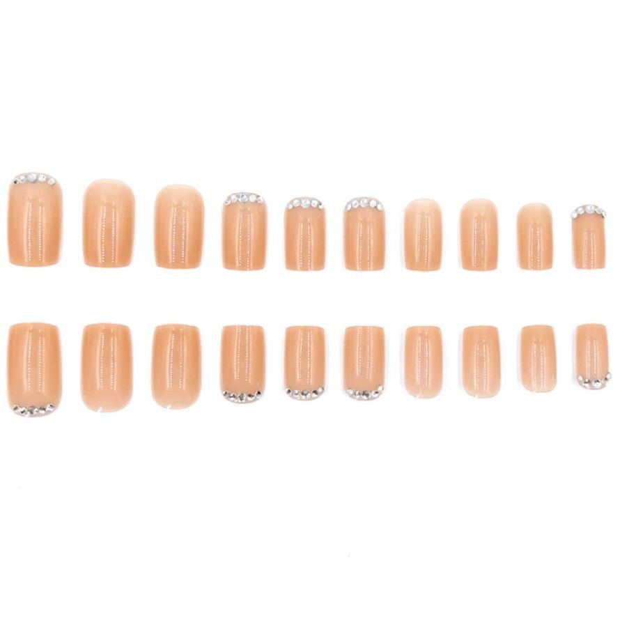 Elegant Rhinestone Accent Nail Art Set