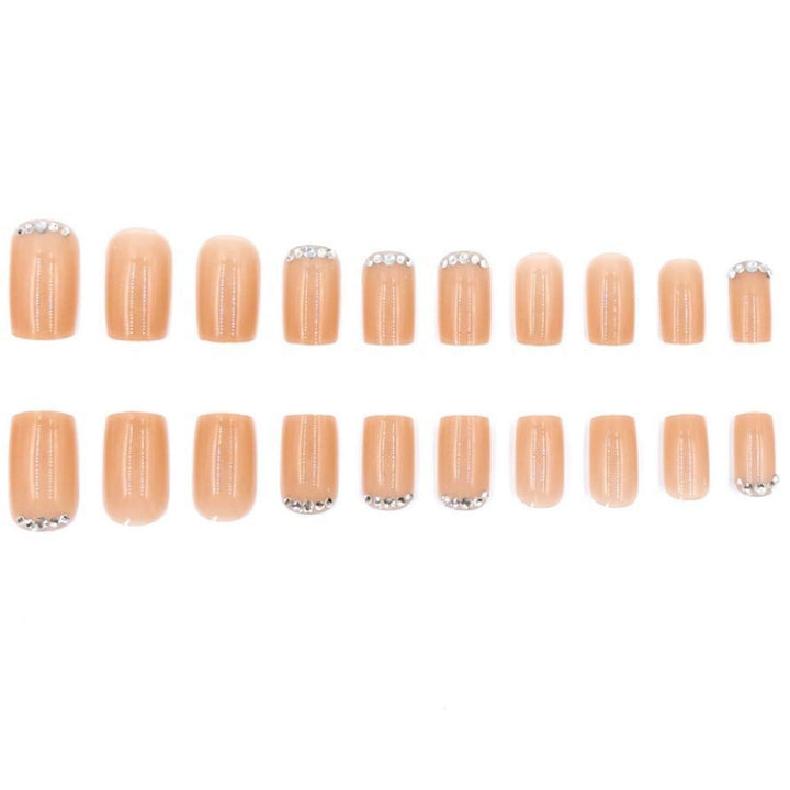 Elegant Rhinestone Accent Nail Art Set