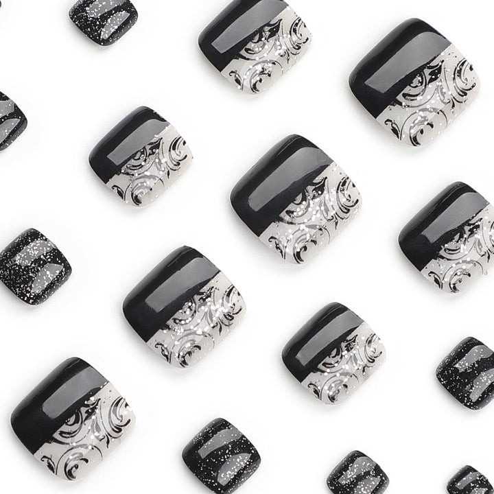 Elegant foot nail art with detailed design Kalsten