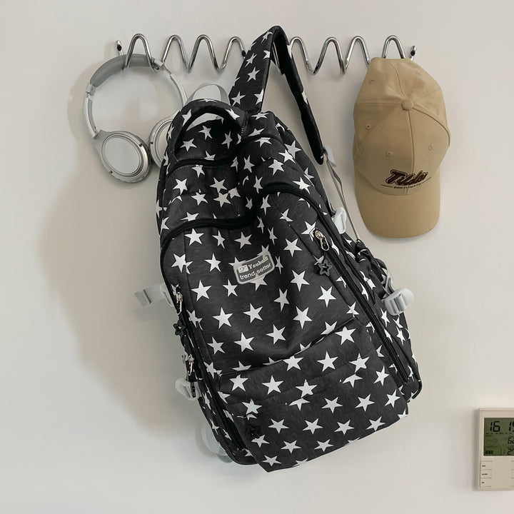 Trendy Star-Print School Backpack Kalsten