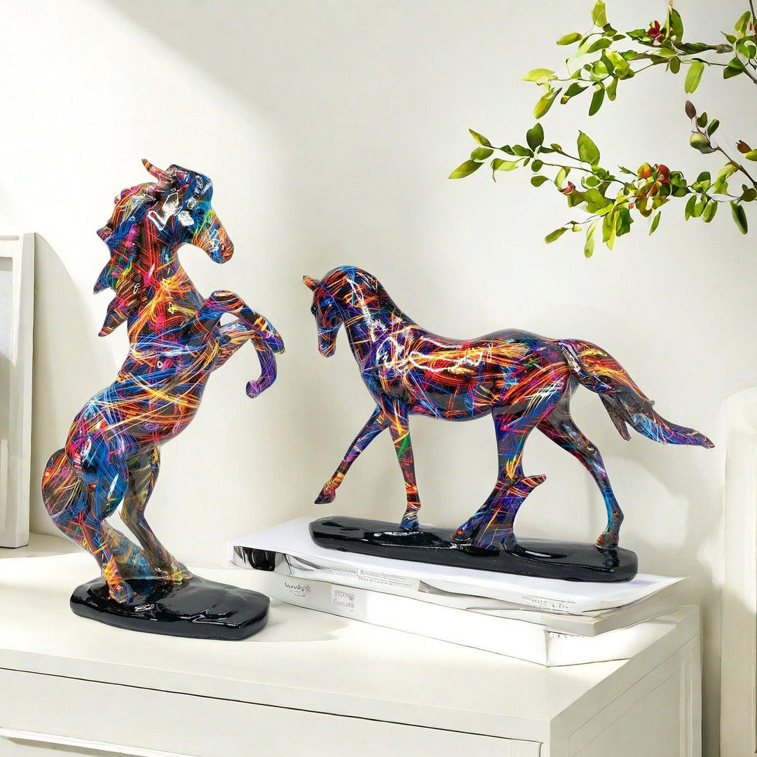 Artful Running Horse Sculpture Kalsten