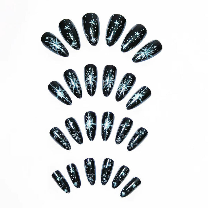 Starry Night Themed Nail Art Kalsten
