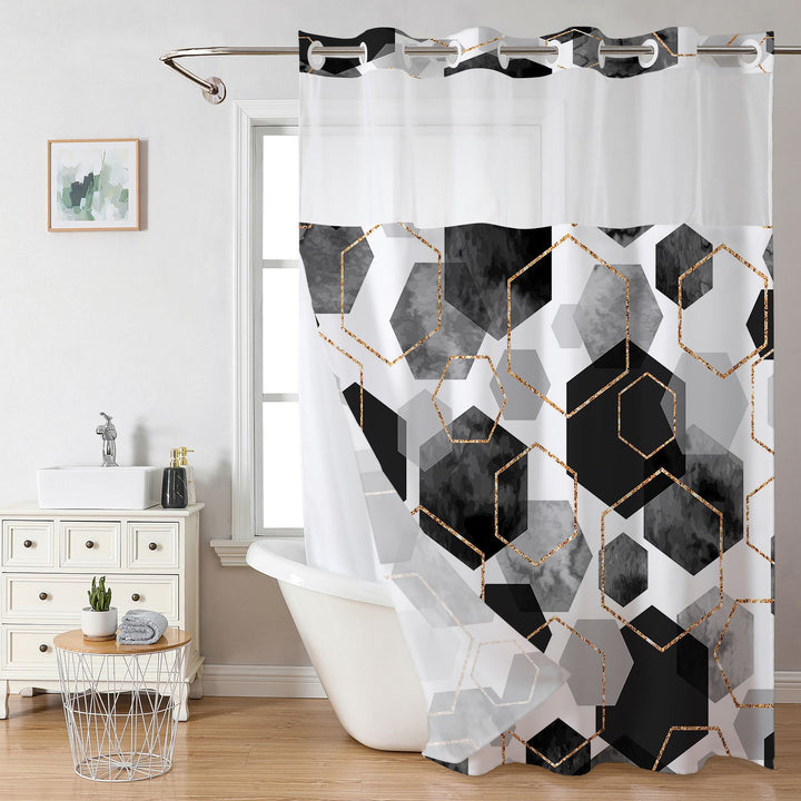 Geometric Pattern Shower Curtain Kalsten