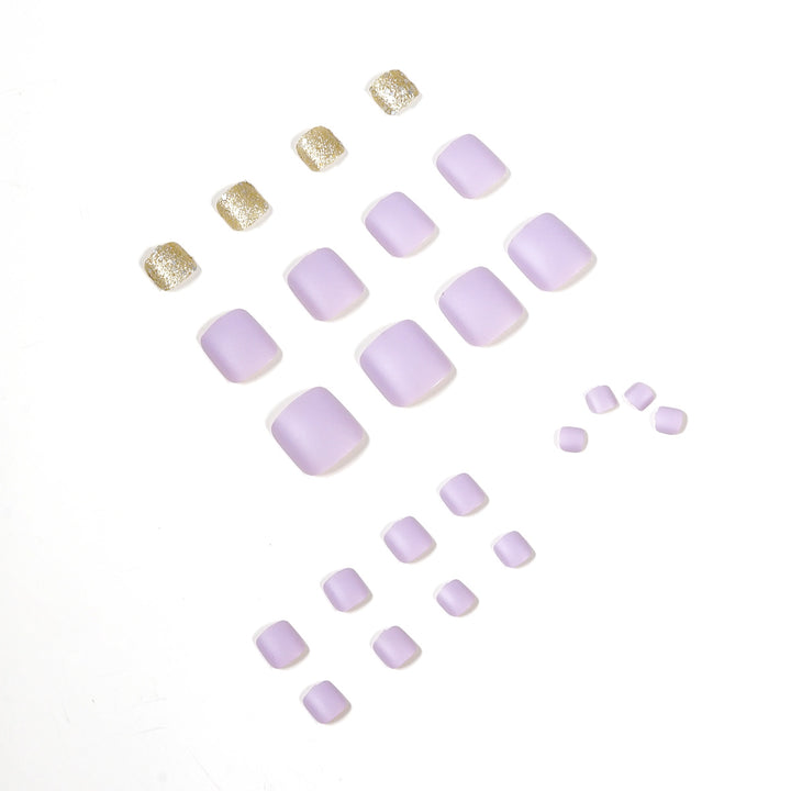 Artful toenail design with glamorous glitter accent Kalsten