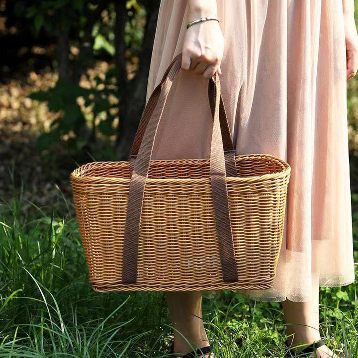 Woven Tote Bag with Reinforced Handles Kalsten