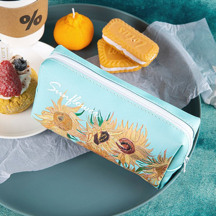 Artistic Floral Print Pencil Case