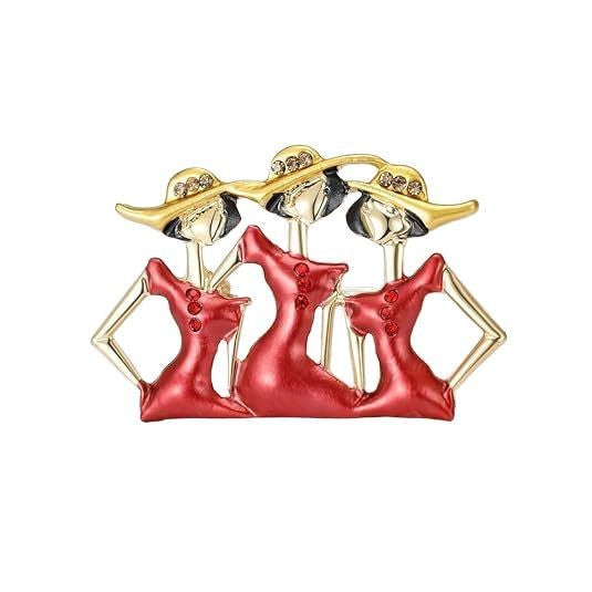 Artistic Figurine Brooch Kalsten