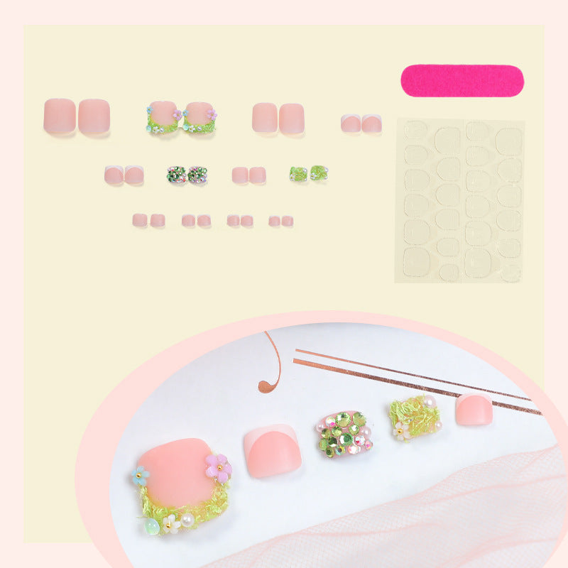 Floral Design Press-On Nails Set Kalsten 1788496077