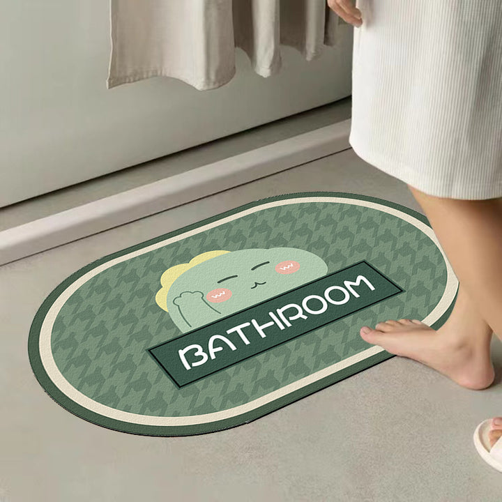 Cute Cartoon-Themed Bathroom Mat