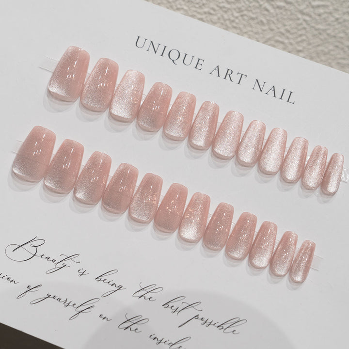 Press-On Nail Art with Glossy Finish