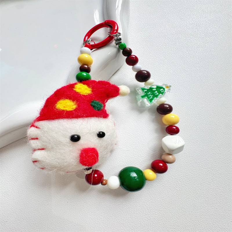 Creative Holiday-Themed Beaded Keychain Kalsten