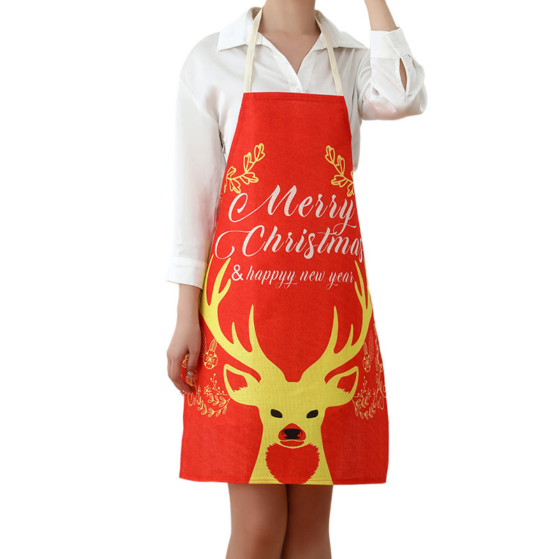 Santa-Themed Kitchen Apron Kalsten