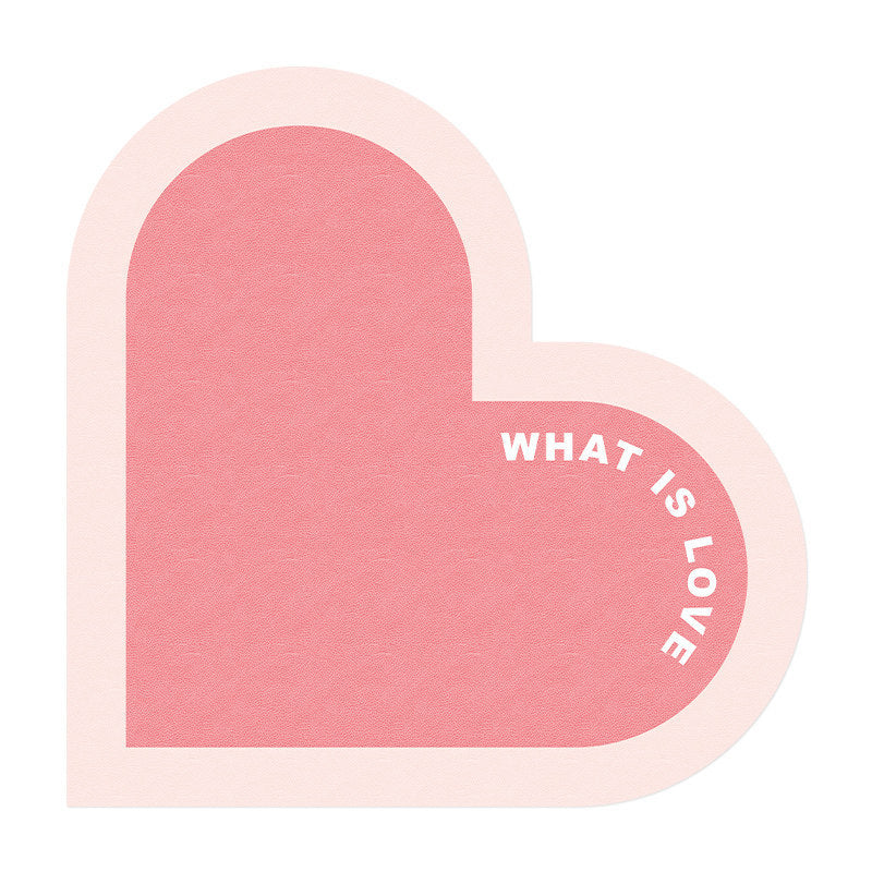 Heart Shaped Decorative Mat for Home