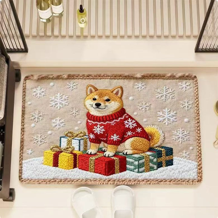 Christmas-Themed Decorative Mat