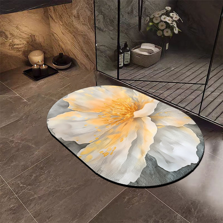 Luxury Floral Bathroom Mat Kalsten