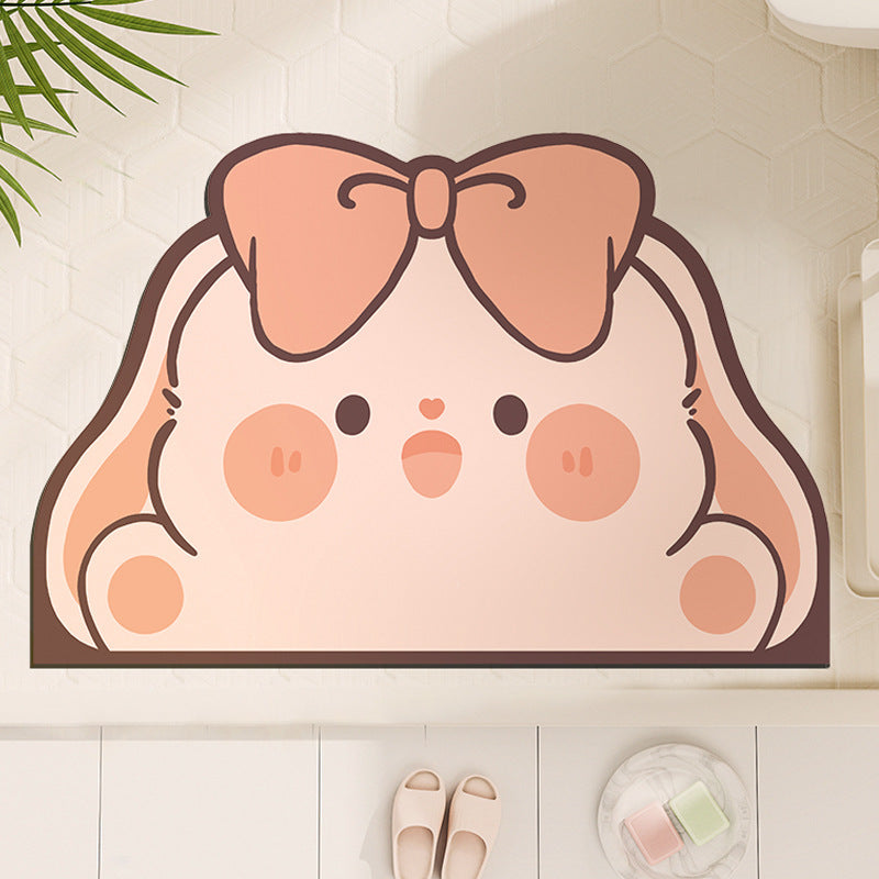 Cute Cartoon Dog-Shaped Bath Mat Kalsten