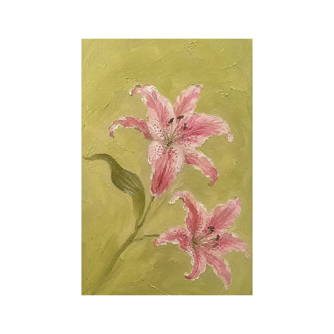Floral Relief Textured Canvas Wall Art
