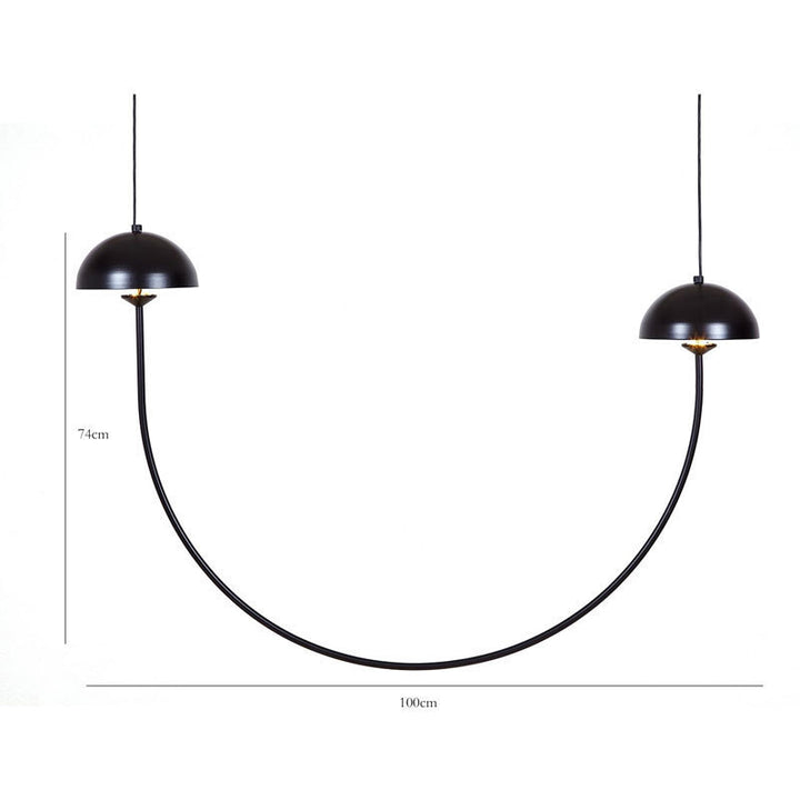Modern Curved Pendant Light