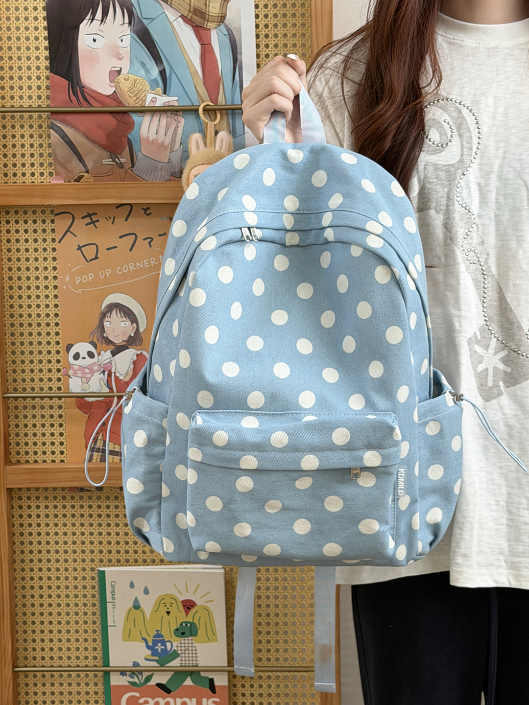 Playful Polka Dot Backpack Kalsten
