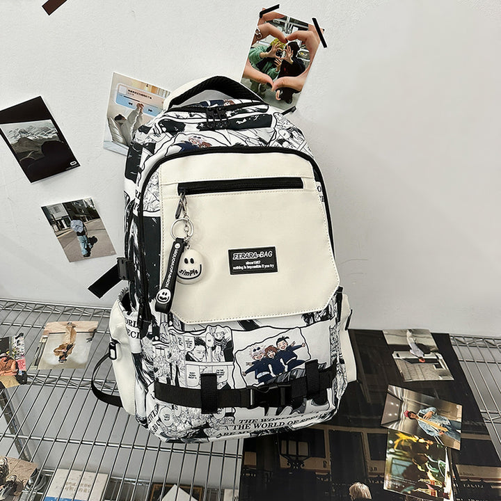 Artistic Graphic Print Backpack Kalsten