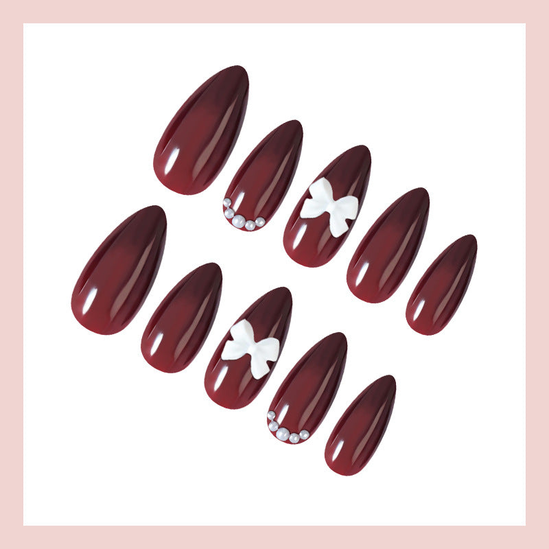 Elegant Artificial Nails Set with Decorative Accents Kalsten