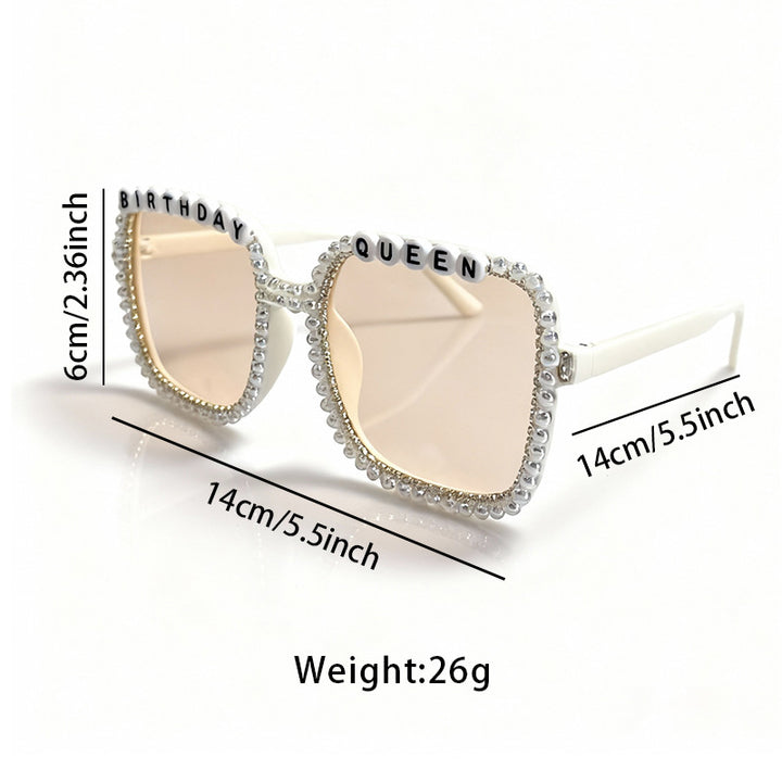 Statement Pearl-Embellished Sunglasses Kalsten