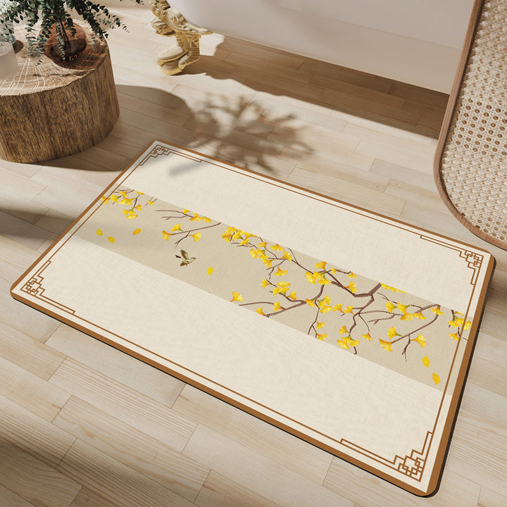 Elegant Geometric Bathroom Mat Kalsten