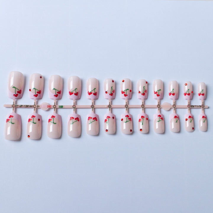 Cherry-Themed Nail Art Kit