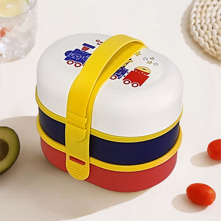 Multi-Tiered Portable Snack Storage Container