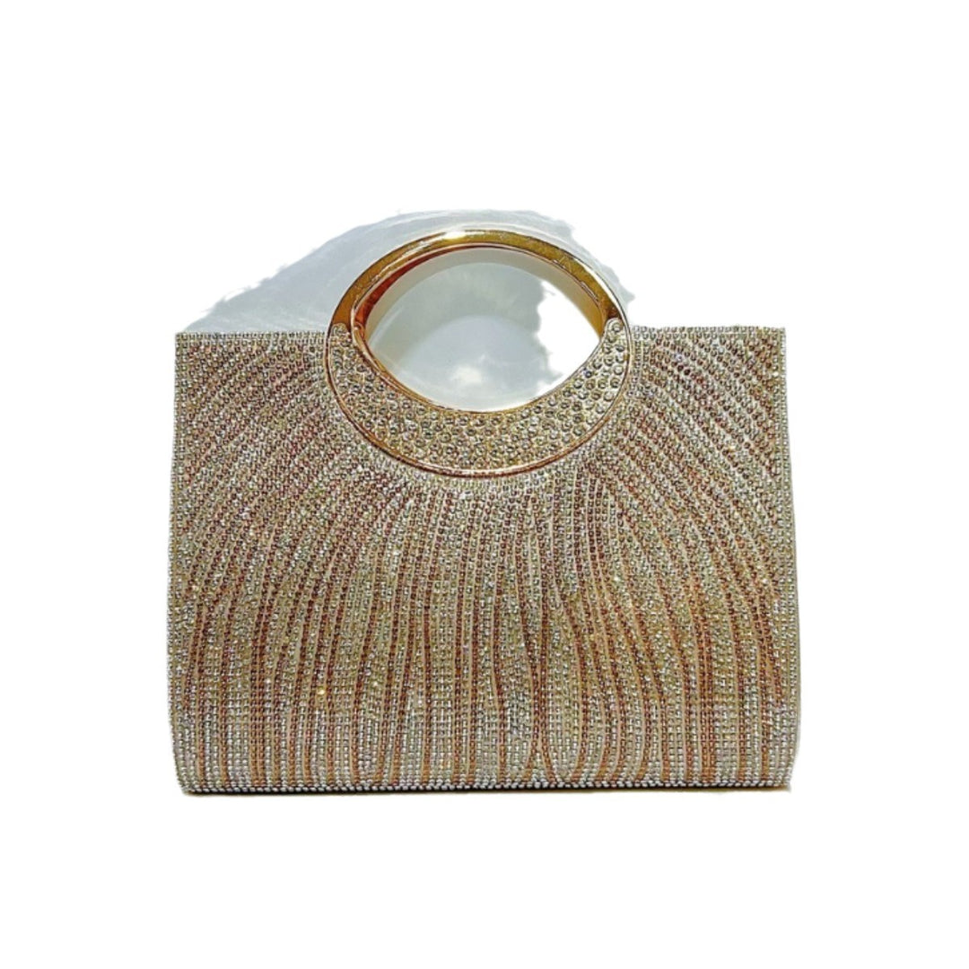 Glamorous Rhinestone-Designed Evening Handbag