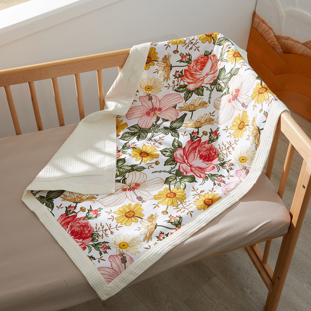 Floral Patterned Baby Blanket kalsten