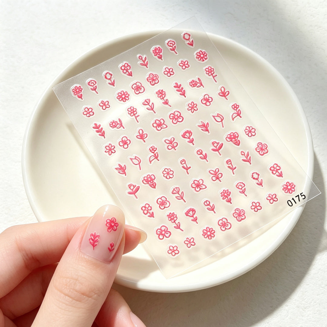 Dessert-Themed Nail Art Sticker Sheet