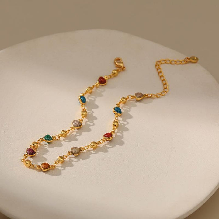 Heart Charm Anklet Kalsten