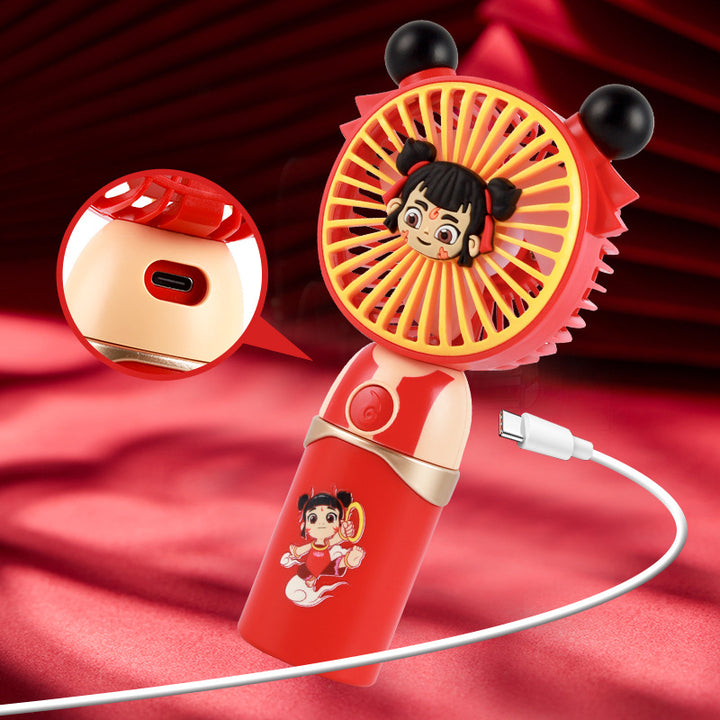 Ladies portable handheld fan with character design Kalsten