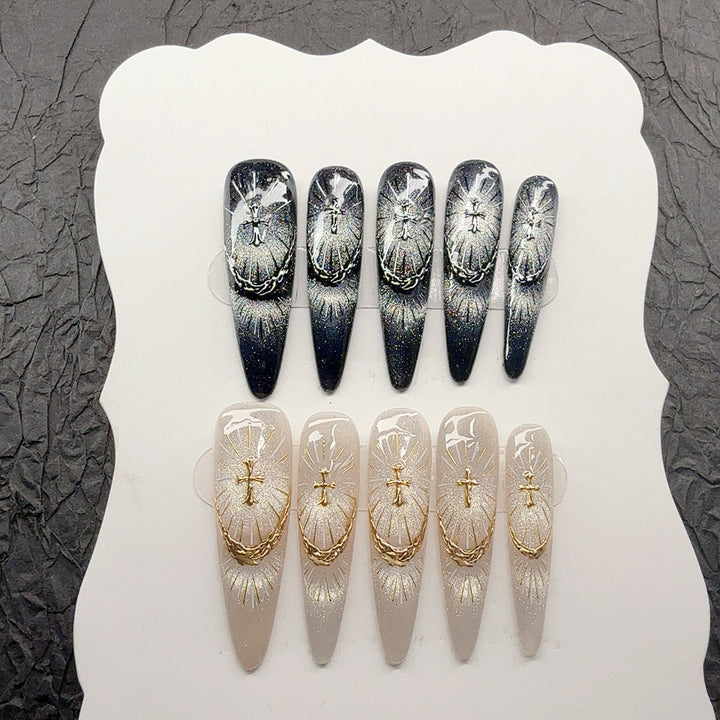 Artistic Decorative Press-On Nails
