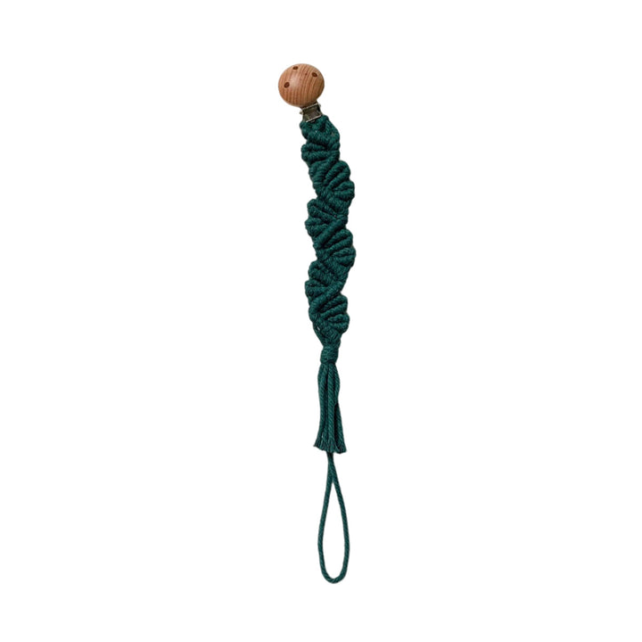 Macrame Keychain Holder with Wooden Accents Kalsten