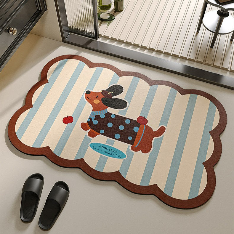 Playful Animal-Themed Floor Mat Kalsten