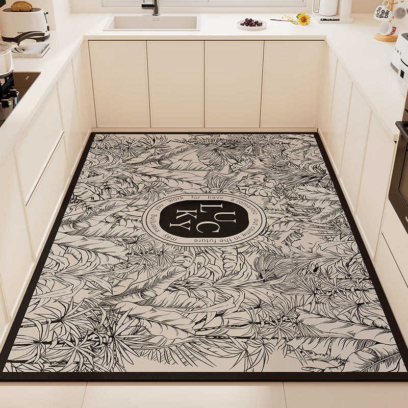 Playful Animal-Themed Non-Slip Kitchen Mat