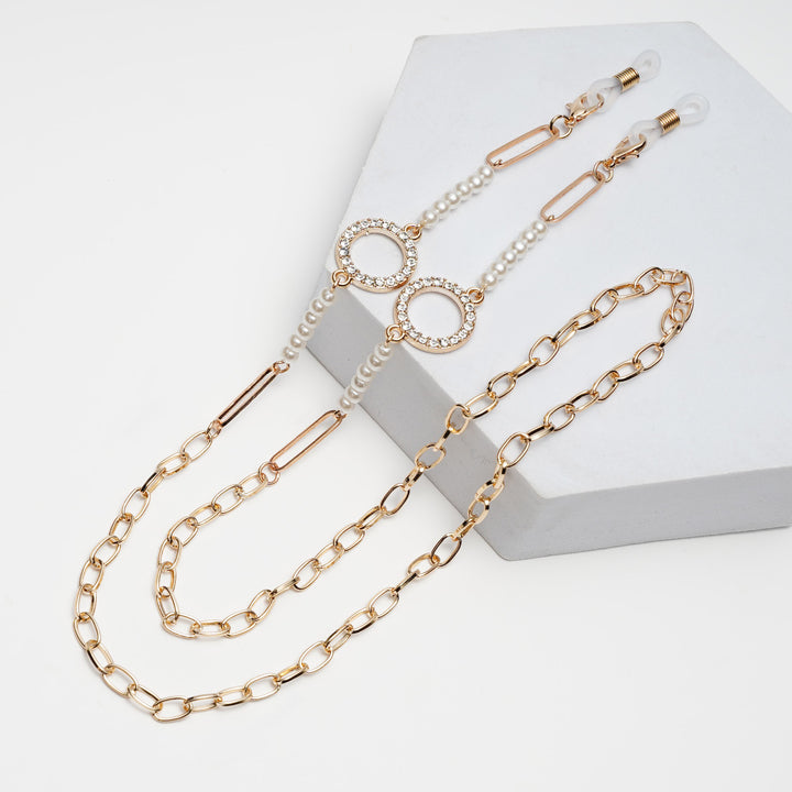 Premium Pearl-Embellished Eyewear Chain kalsten