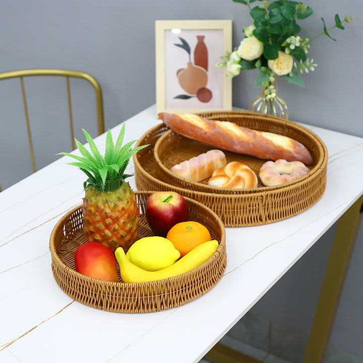 Stylish Wicker Serving Bowl Kalsten