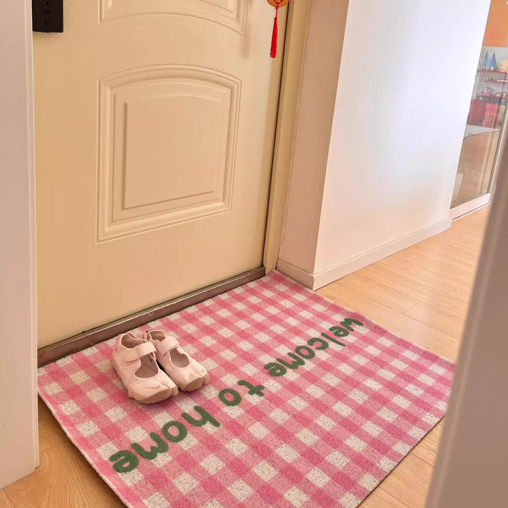 Stylish Gingham Pattern Decorative Mat