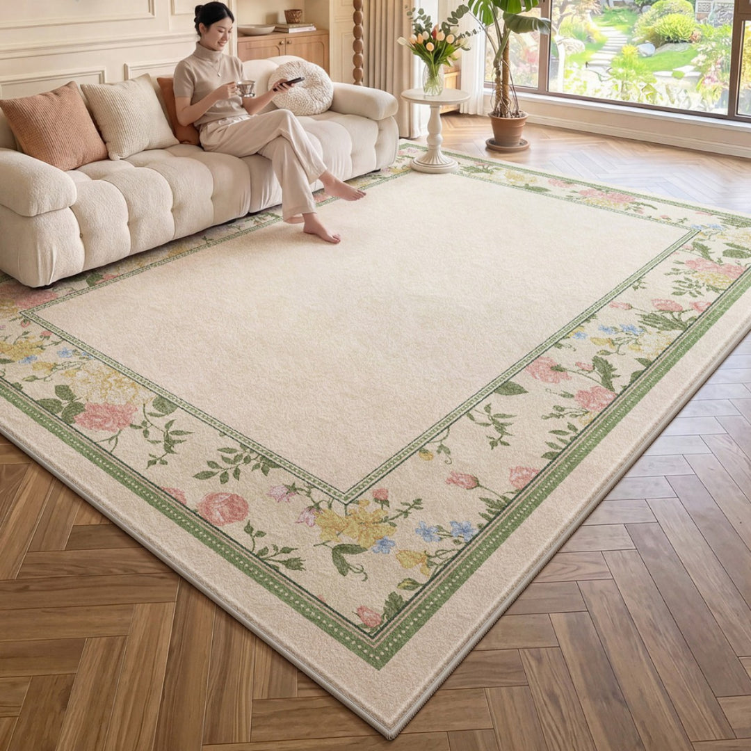 Floral Pattern Area Rug Kalsten