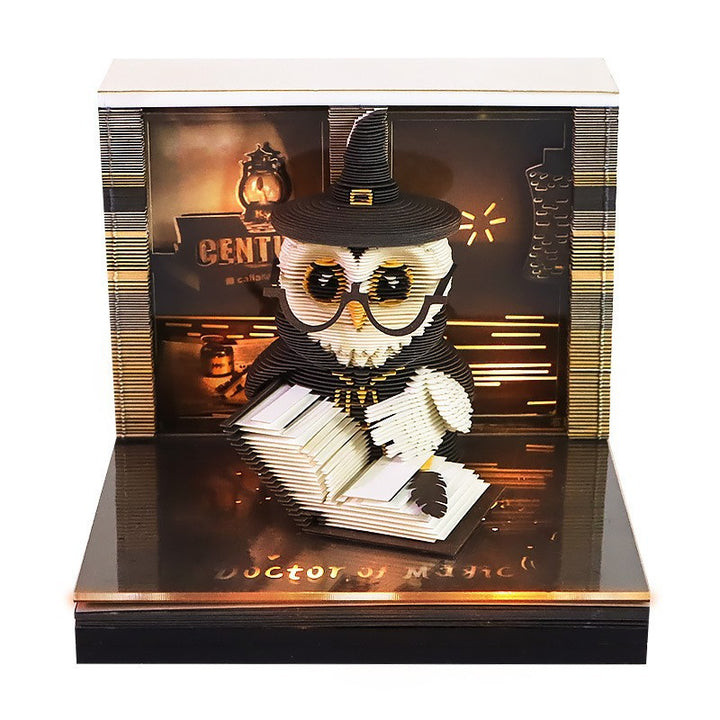 Handcrafted Layered Diorama Led Lightbox With Pop-Up Maple Tree Scene
