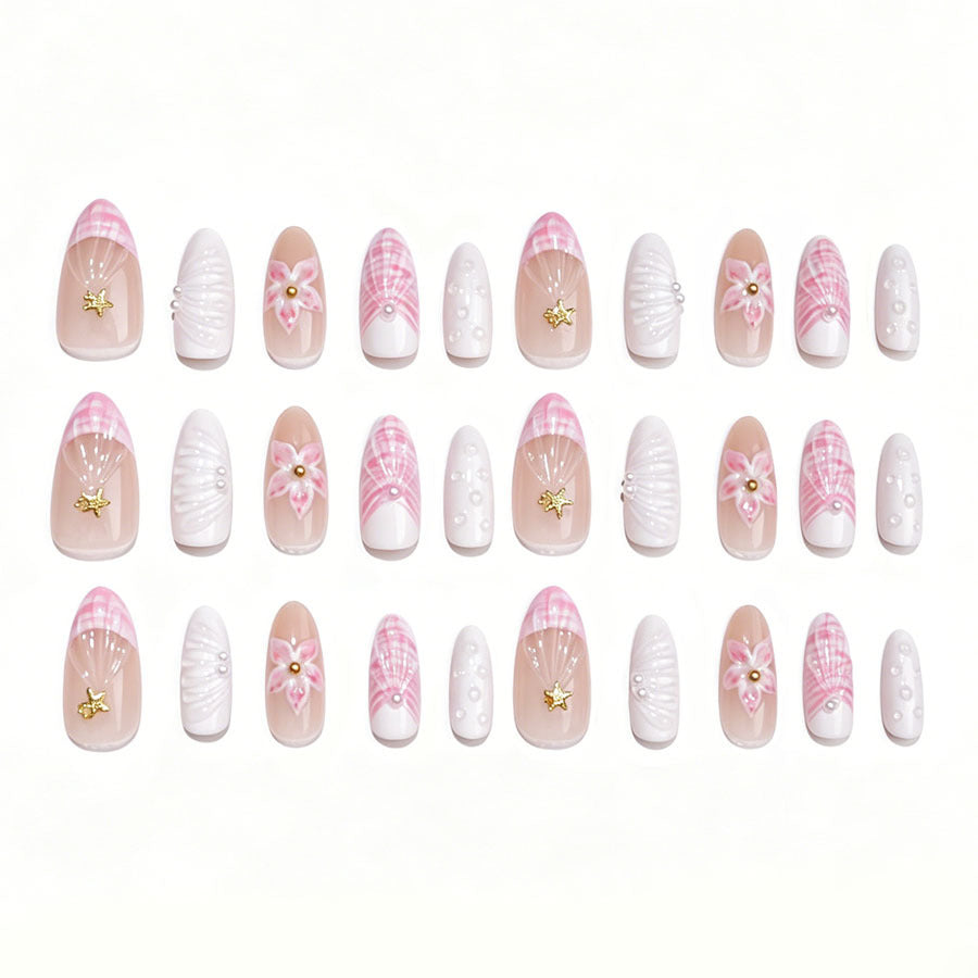 Artistic Floral Design Press-On Nails Kalsten